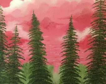 Original Oil Painting 16” x 20” Beautiful Nature Landscape on Canvas Board #15 by Mark F. Cromas Unframed. Ships to US only.