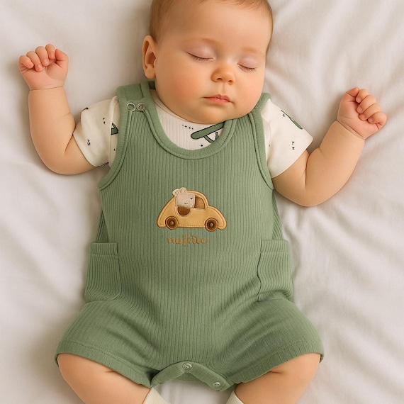 Overalls Newborn Baby Boy Outfits Summer Green Baby Boy Outfit