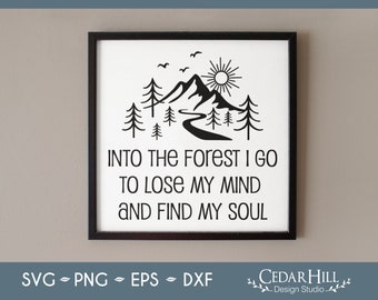 Forest Soul Quote SVG: Camping Outdoors Design (Digital Download)