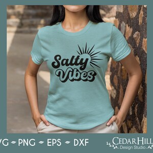 Salty Vibes SVG, Summer, Beach, Sunshine, Jpeg, Dxf, Eps, Png, Silhouette, Cricut, Digital Download