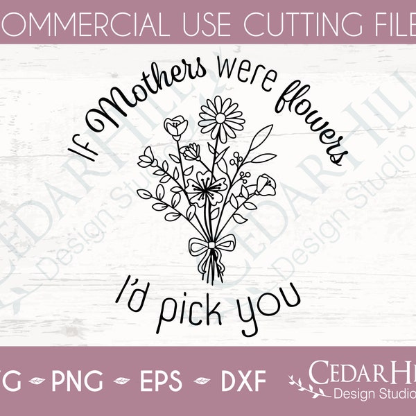 If You Were a Flower Id Pick You - Etsy