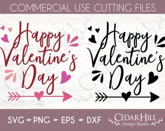 Happy Valentine's Day SVG Cut File, JPEG, Dxf, Eps Png, Silhouette, Cricut, Valentine card, Sublimation, Digital Download