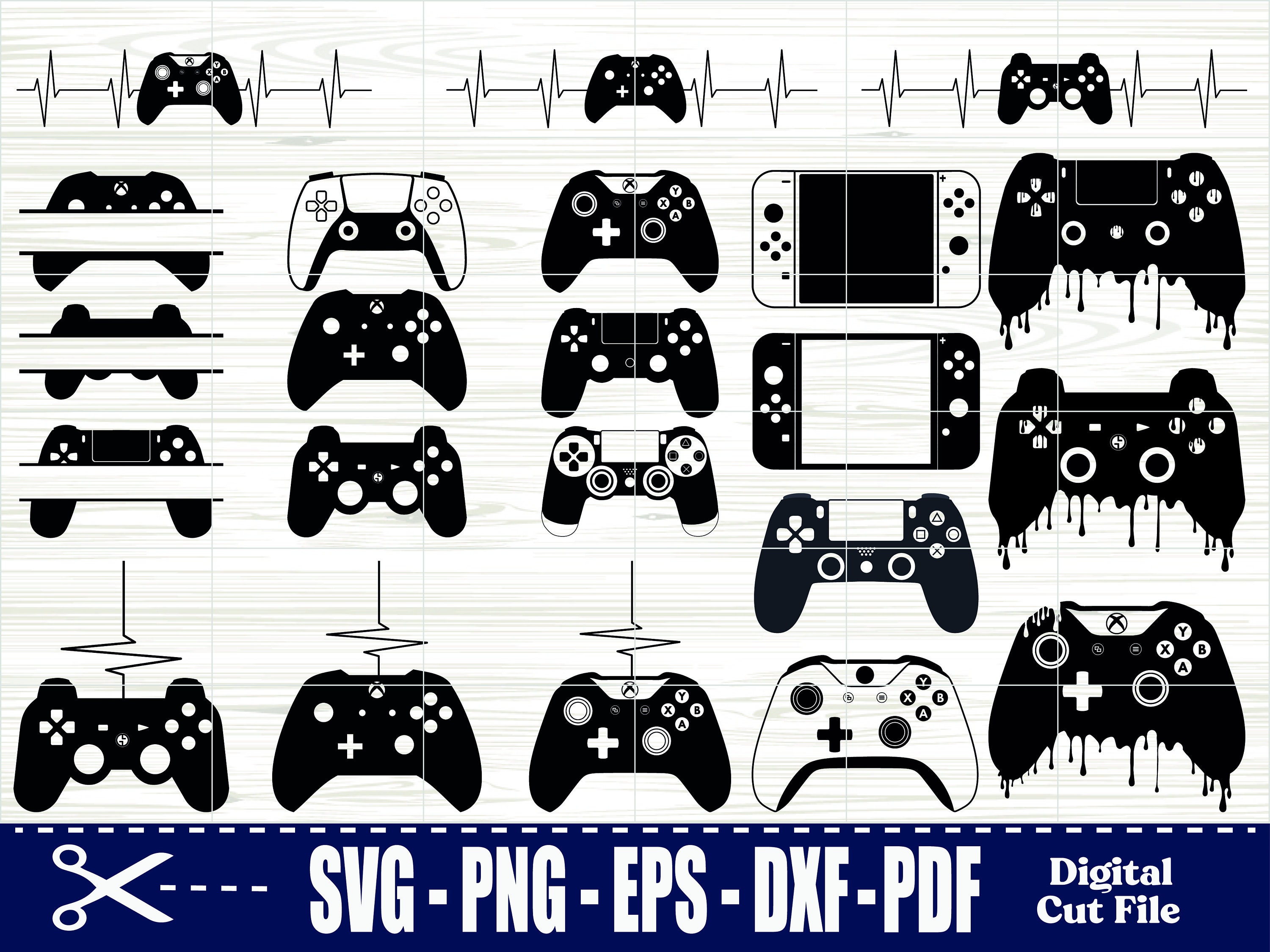 Game Controller Svg, Dripping Video Game Controller Svg, Console