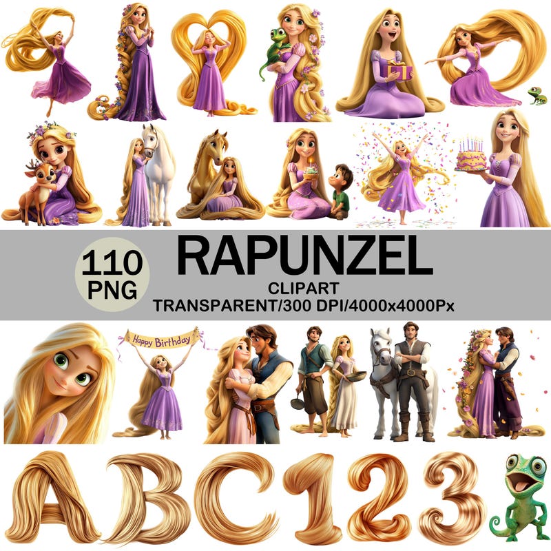 Tangled Characters Png - Etsy UK