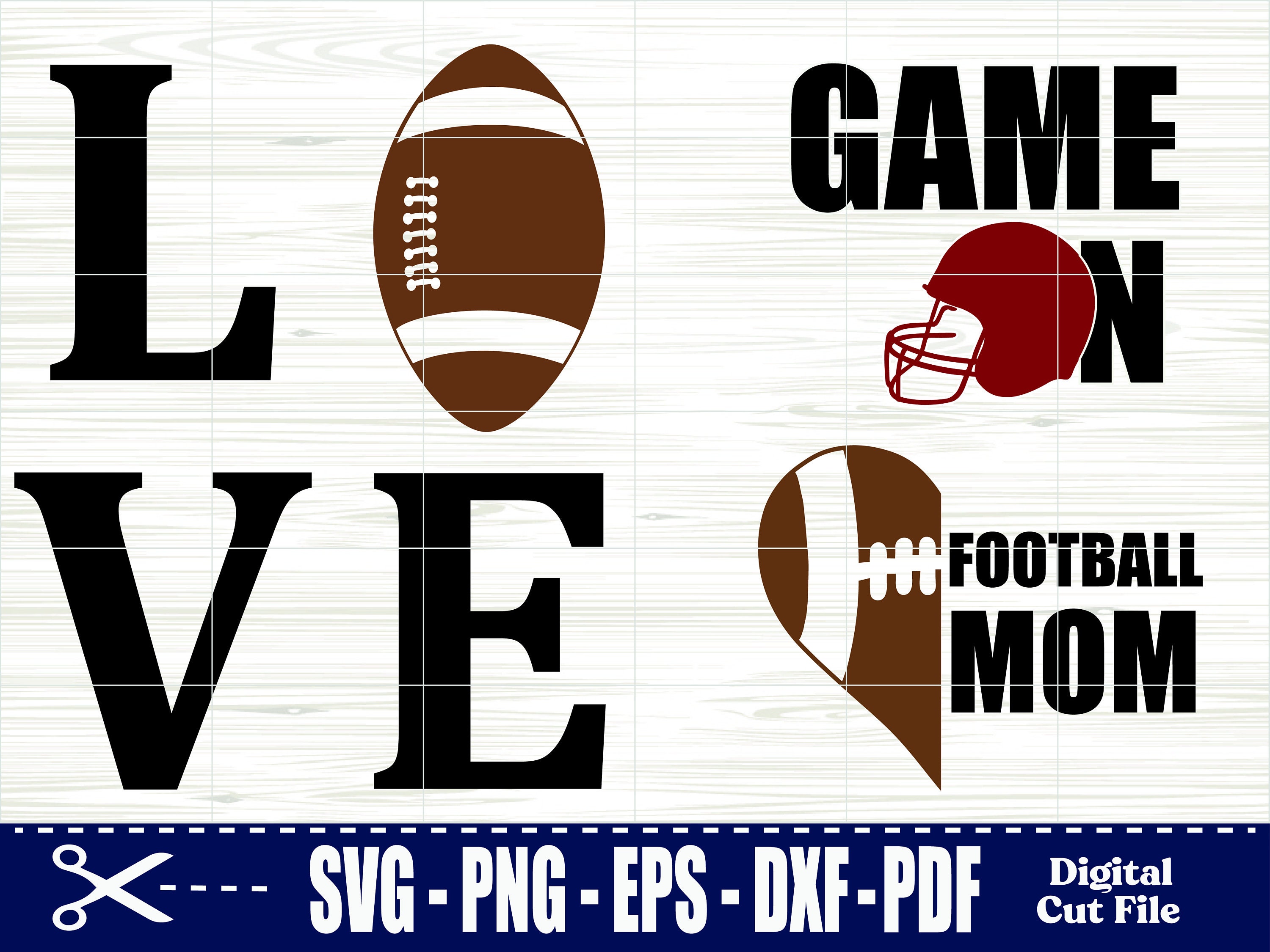 Football Svg, Football SVG Bundle, Football Mom Dad Svg, Football Name ...