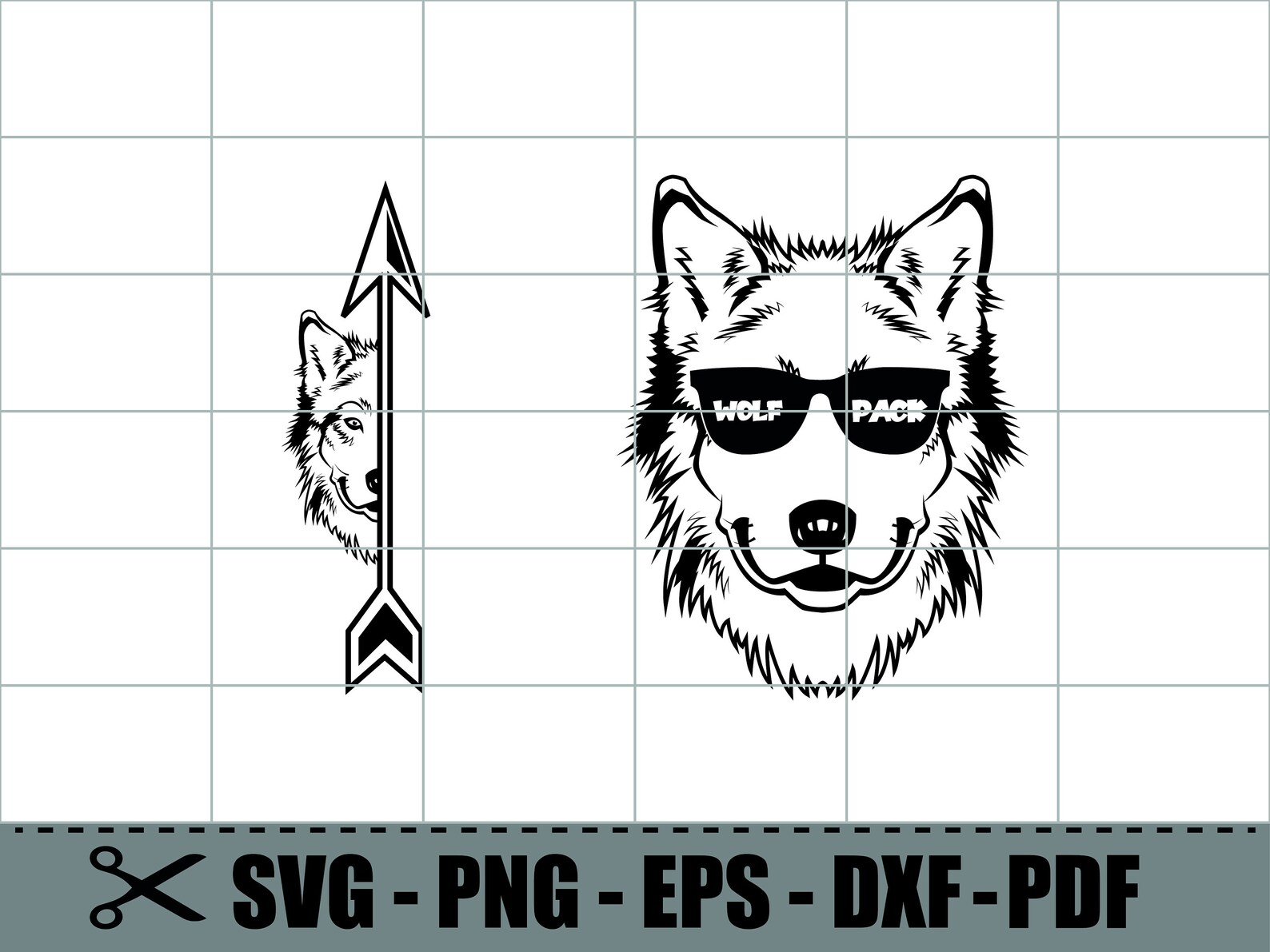 Wolf SVG Bundle, Wolf Head Svg, Wolf Face Svg, Wolf Dxf, Wolf Png, Wolf