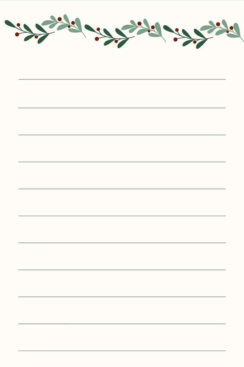 Printable Christmas Notebook - Etsy
