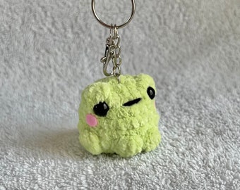 Porte-clés mini grenouille au crochet / Peluche amigurumi