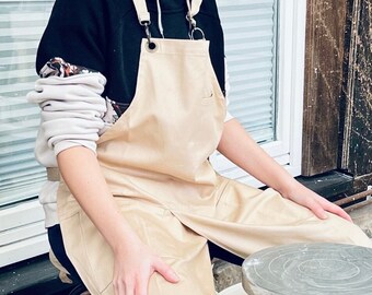 Pottery apron split leg apron split leg apron with legs ceramic apron for art activities