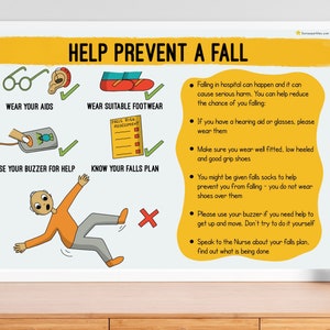 Falls: Helping patients to get home from Hospital - healthcare NHS - digital download - patient empowerment