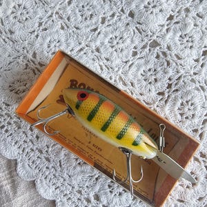 Vintage Bomber 507 Fishing Lure – Yellow Perch, Original Box & Insert