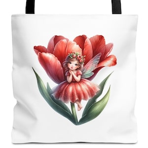Fairy Tote Bag, Enchanted Fairy Bag, Fairy Lovers Gift, Travel Tote bag