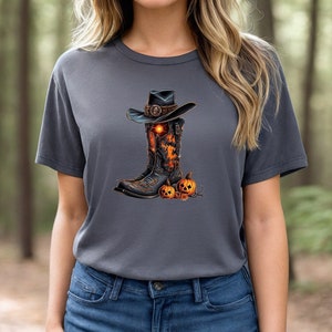 Halloween Cowboy Shirt, Western Halloween Unisex T-Shirt, Spooky Season