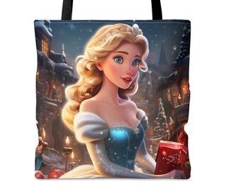 Bolsa de mano de princesa navideña de fantasía, bolsa de mano de princesa, regalo de Navidad.