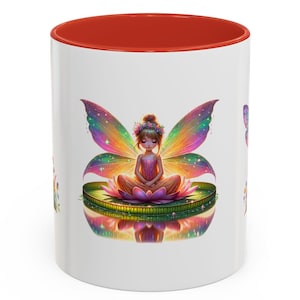 Mug, Cute Fairy Coffee Cup, Magical Fantasy Tea Mug, Whimsical Pixie Espresso Mug, Enchanted Fairy Tale Hot Cocoa Mug, Fairy Lover Gift