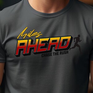 Motivational Running Tee - Chase The Rush, Unisex Jersey T-Shirt, Fitness Shirt, Gift for Runners, Activewear, Workout Gear