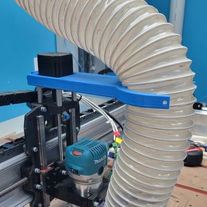 Longmill MK2 CNC dust hose holder 4&quot; stl 3mf