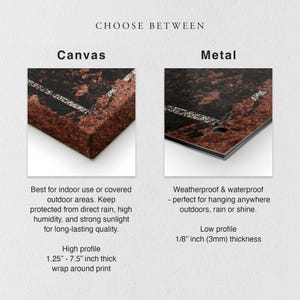 Big Rusted Custom Ranch Sign, Rustic Farmhouse Family Established Sign, Metal or Canvas, Black Distressed Long Outdoor Patio Homestead Sign image 7