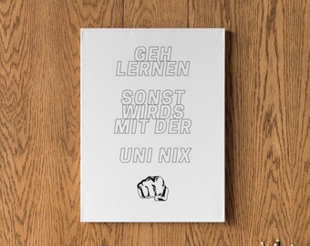 Funny saying - Minimalist, elegantly designed art print in digital form printable - As living room decoration or shared apartment decoration or gift