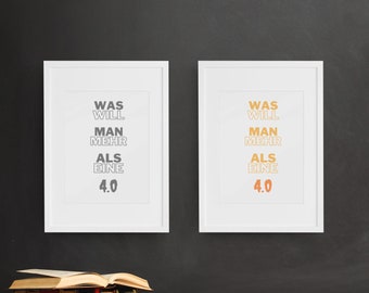Funny saying - Minimalist, elegantly designed fancy art print print printable in digital form - As living room decoration or shared apartment decoration