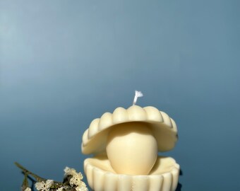 Handmade Pearl Candle: Delicate Home Decor