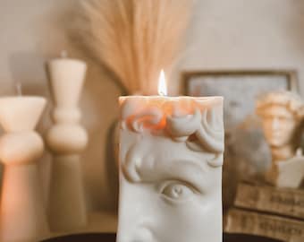 Handmade Candle- David Piece (half face)