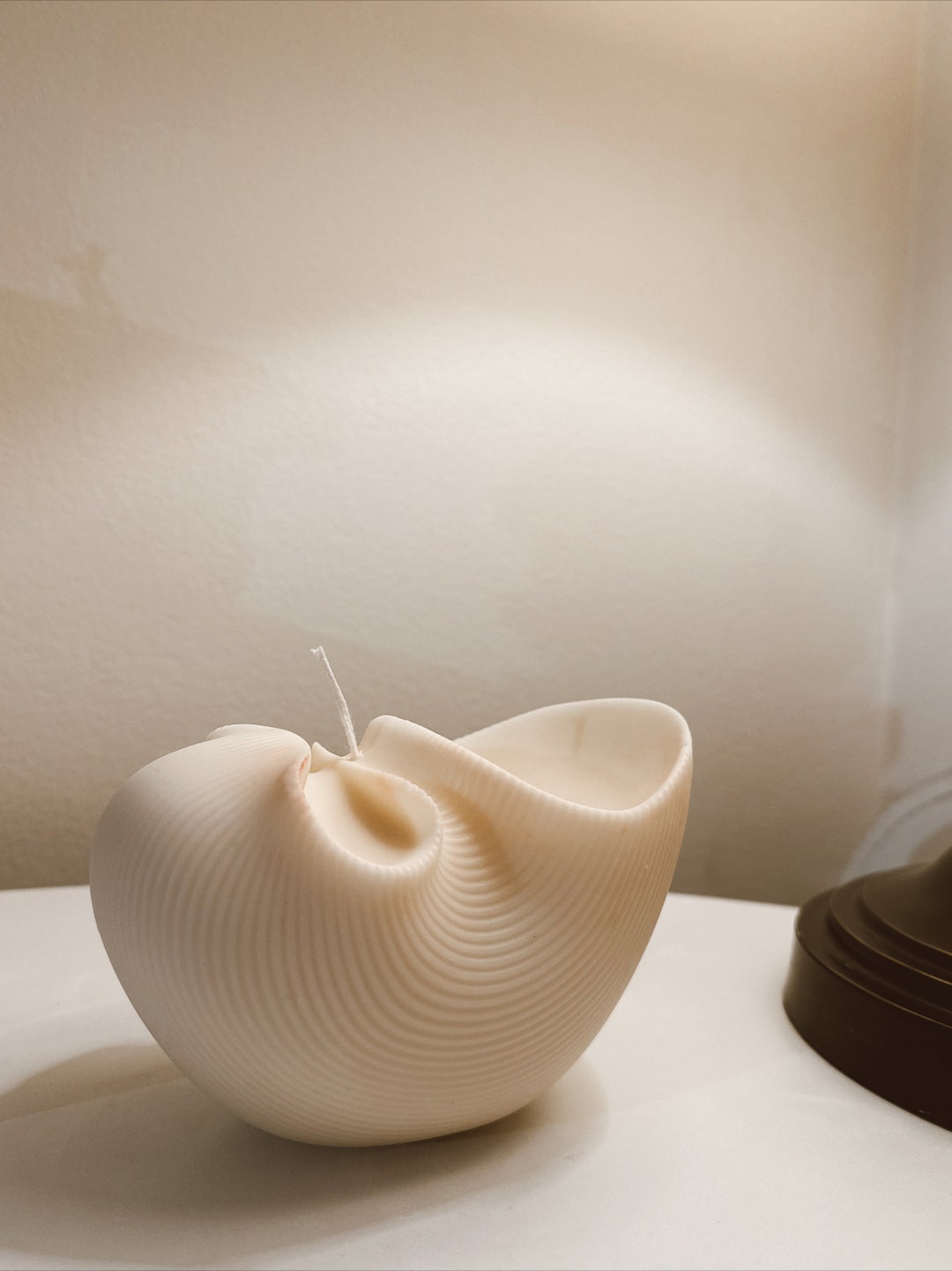 Handmade Soy Wax Shell Candle: Coastal Decor Gift - Etsy