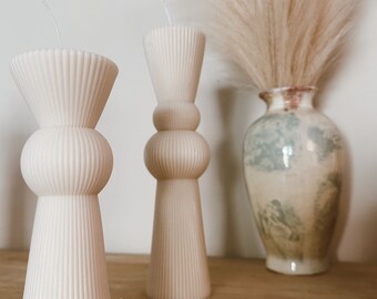Minimalist Pillar Candles: Large and Small Home Decor