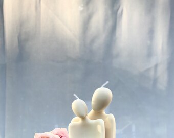 Spoon Couple Candle Set: Home Decor Love Gift
