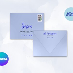 Direccionamiento de sobres, Sobres de bricolaje, Medio cumpleaños, Fiesta de cumpleaños de 6 meses, 1/2 cumpleaños, Plantilla Canva, Dirección de carta, Etiquetas, Niño, HB02