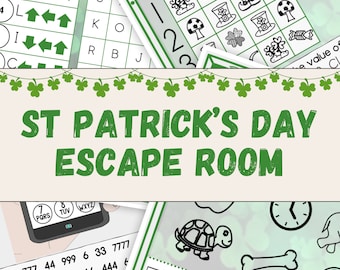 St Patrick's Day Escape Room for Kids, Printable Party Game, Paddy's Day Activity, Escape Room at Home, Family Game Night, Mystery Puzzle