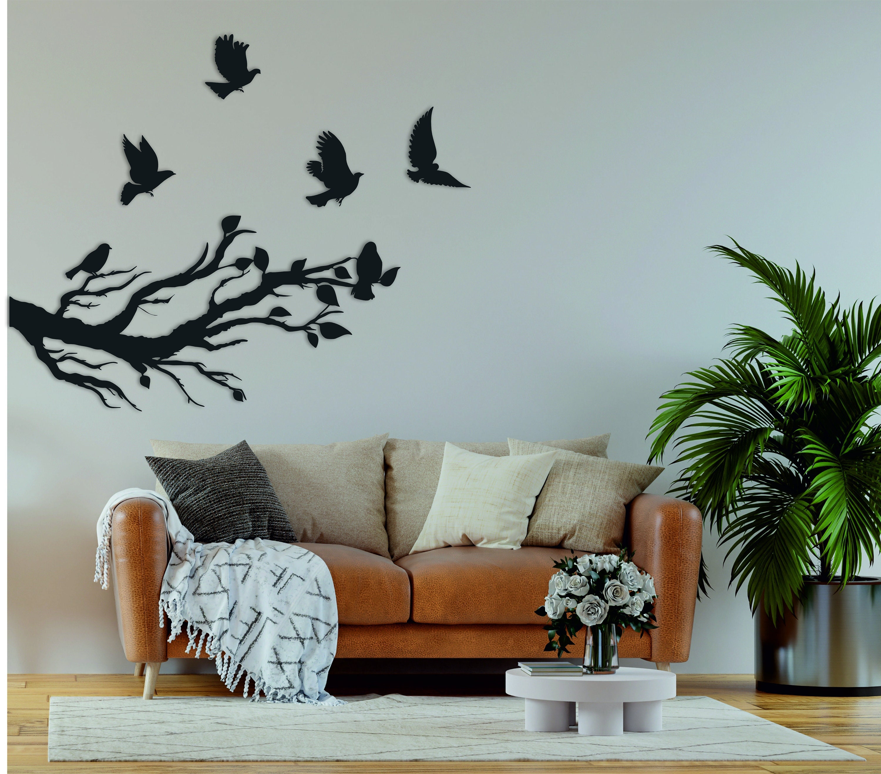 14 in. Majestic Pink Bird Metal Wall Decoration