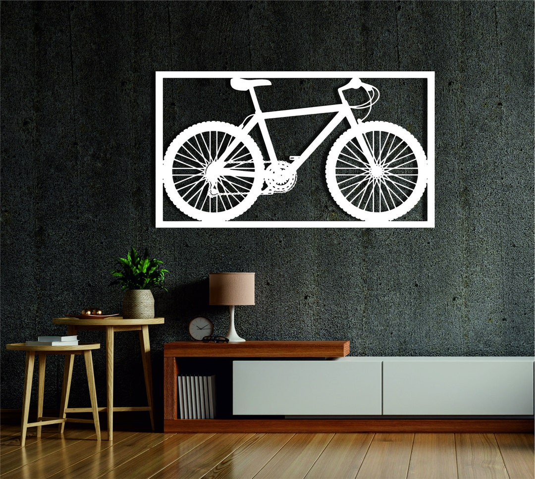 Bike Metal Wall Art Metal Wall Art Living Room Wall Art - Etsy