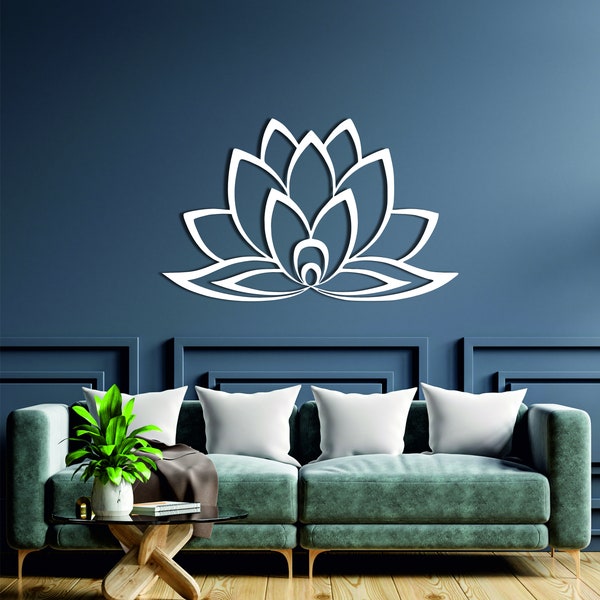 Lotus Metal Wall Art, Lotus Flower Wall Art, Metal Lotus Decoration, Metal Lotus Sign, Lotus Flower Metal Wall Decor, Metal Lotus Design