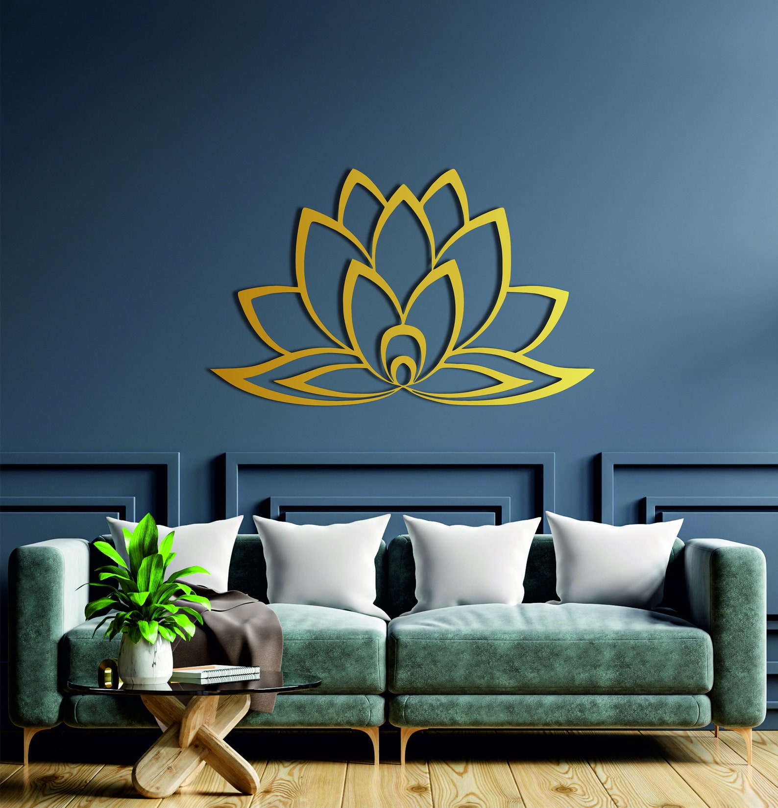 Lotus Metal Wall Art Lotus Flower Wall Art Metal Lotus Etsy
