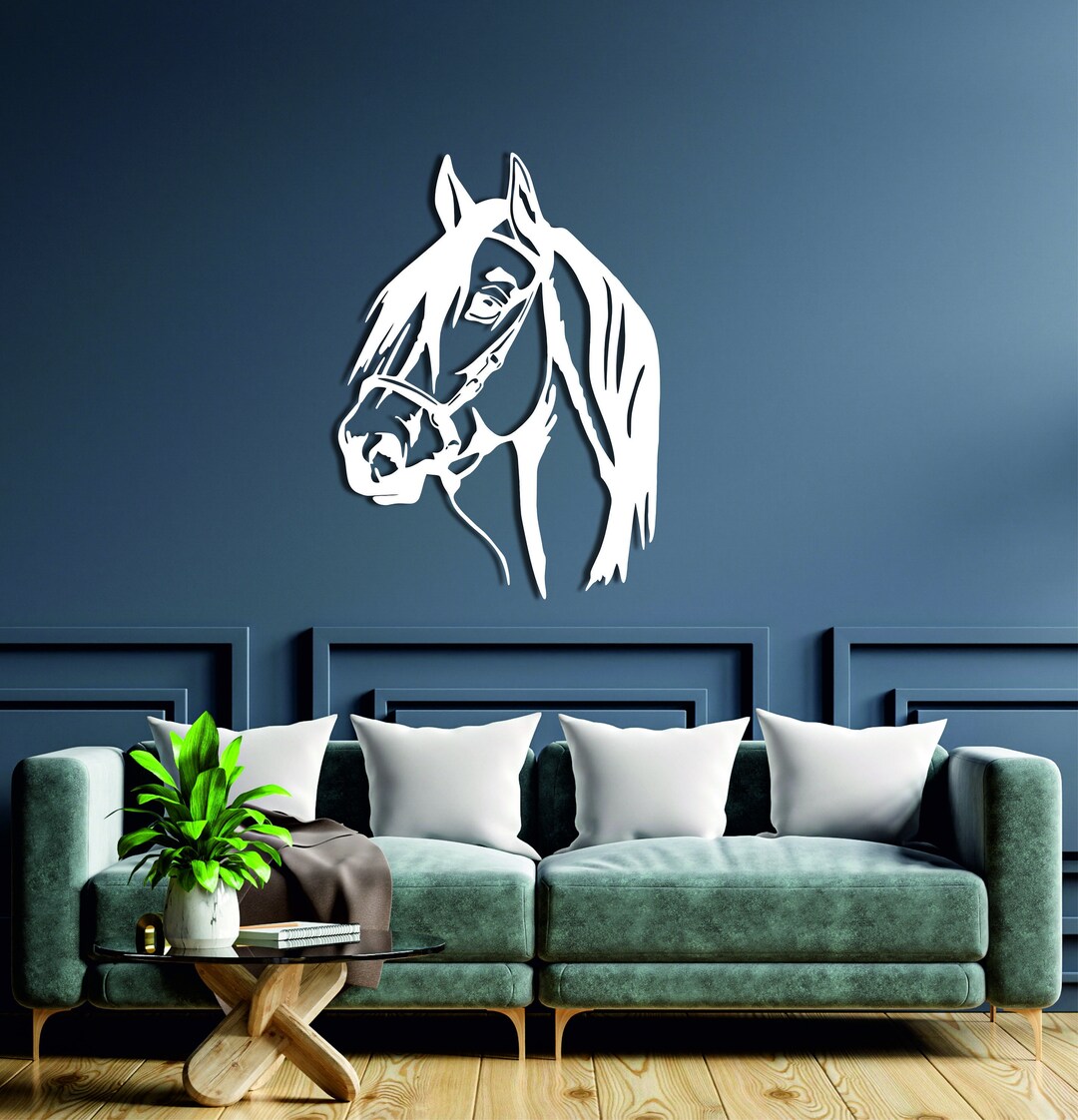 Metal Horse Wall Art Metal Horse Wall Decor Metal Horse Head Etsy