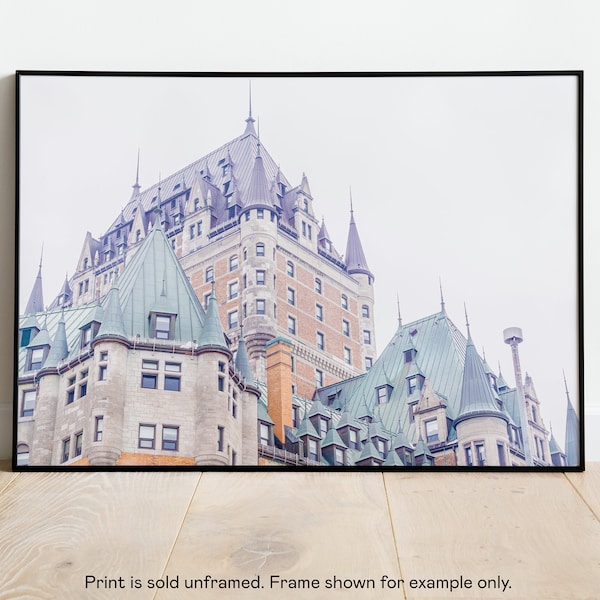 Château Frontenac, Quebec City, Canada Prints, Architecture Photography, Fine Art Photography Prints, EyeCandy Foto