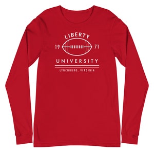 Camiseta de fútbol de la Universidad Liberty / Llamas de la Universidad Liberty, Lynchburg Virginia, Fútbol