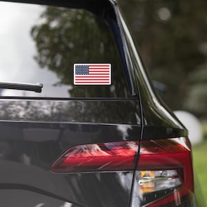 USA Flag Vinyl Bumper Sticker | America, 4th of July, American Gift, Patriotic
