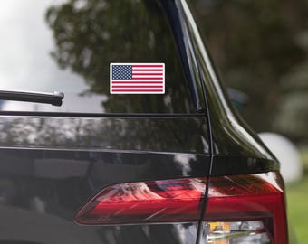 USA Flag Vinyl Bumper Sticker | America, 4th of July, American Gift, Patriotic