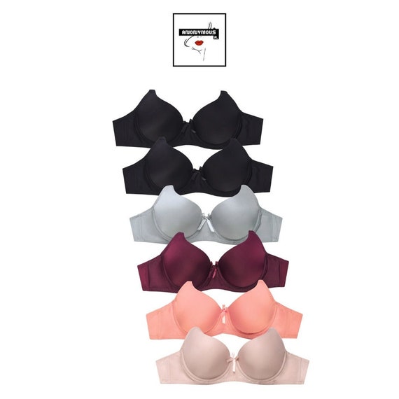 2 PCS Junior A CUP Young Ladies Basic Full Cup Bras 30A 32A 34A Perfect for  Daily Wear 