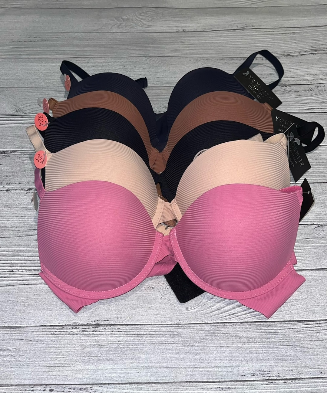 32A Women Lined Super Push up Bra Petite Ladies A CUP Variety