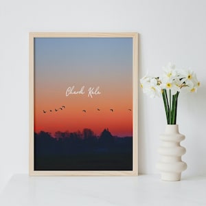 Chardi kala - Beautiful Sunset - Printable Sikh Wall Art Poster or Canvas, Sikhism, Punjabi - South-Asian Poster