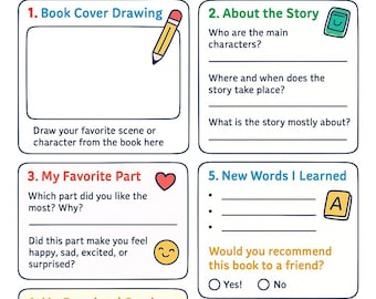 Kids Book Report Template