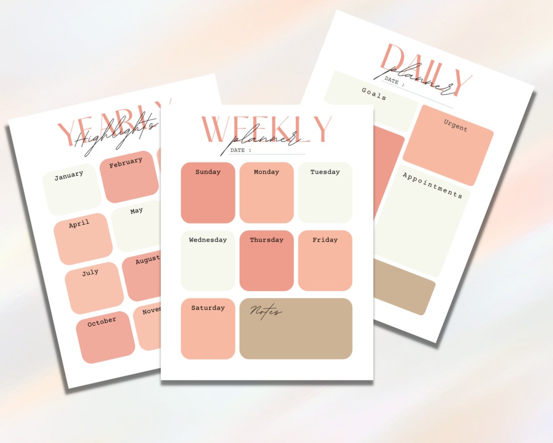 1 Dollar Planner, Free Planner With 1 Dollar Purchase on Any Etsy