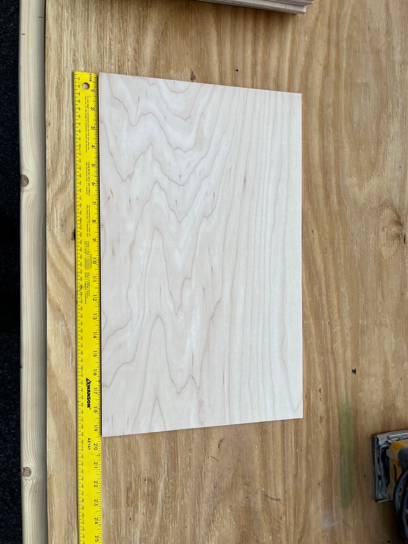 Finished Quarter Inch Maple Plywood Etsy