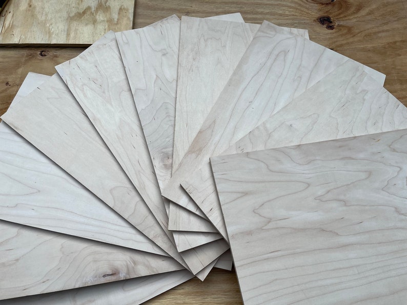 Finished Quarter Inch Maple Plywood Etsy