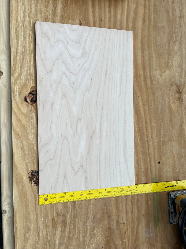 Finished Quarter Inch Maple Plywood Etsy