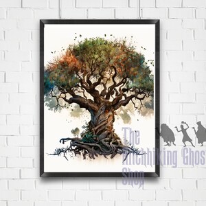 Tree of Life Watercolor Art Digital Download