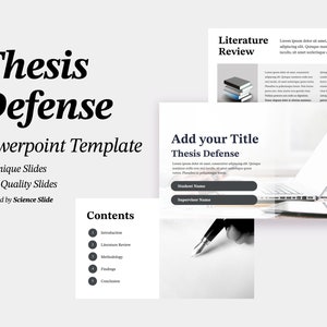 Minimal Clean Thesis Defense PowerPoint Template